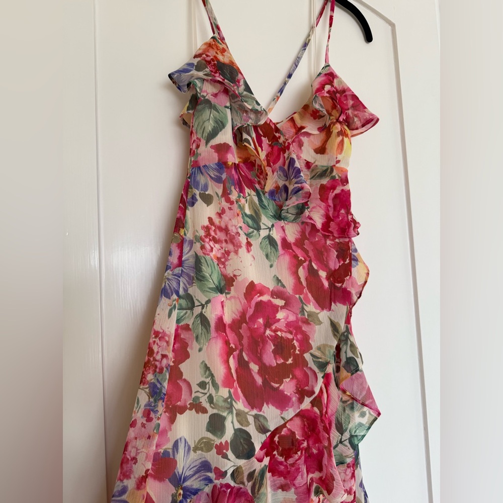 Vici, Garden Bliss Floral Tiered Midi Dress - Picture 5 of 14